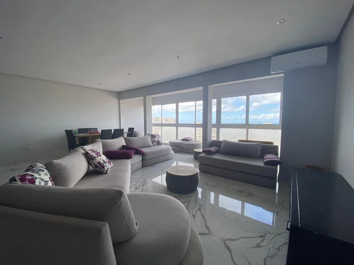Apartment Anfa 118 - Best View In Town. 3 Bedrooms. 2 Bathrooms. Great Location. Casablanca